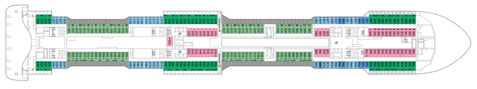 Deck 8 - Meraviglia plan